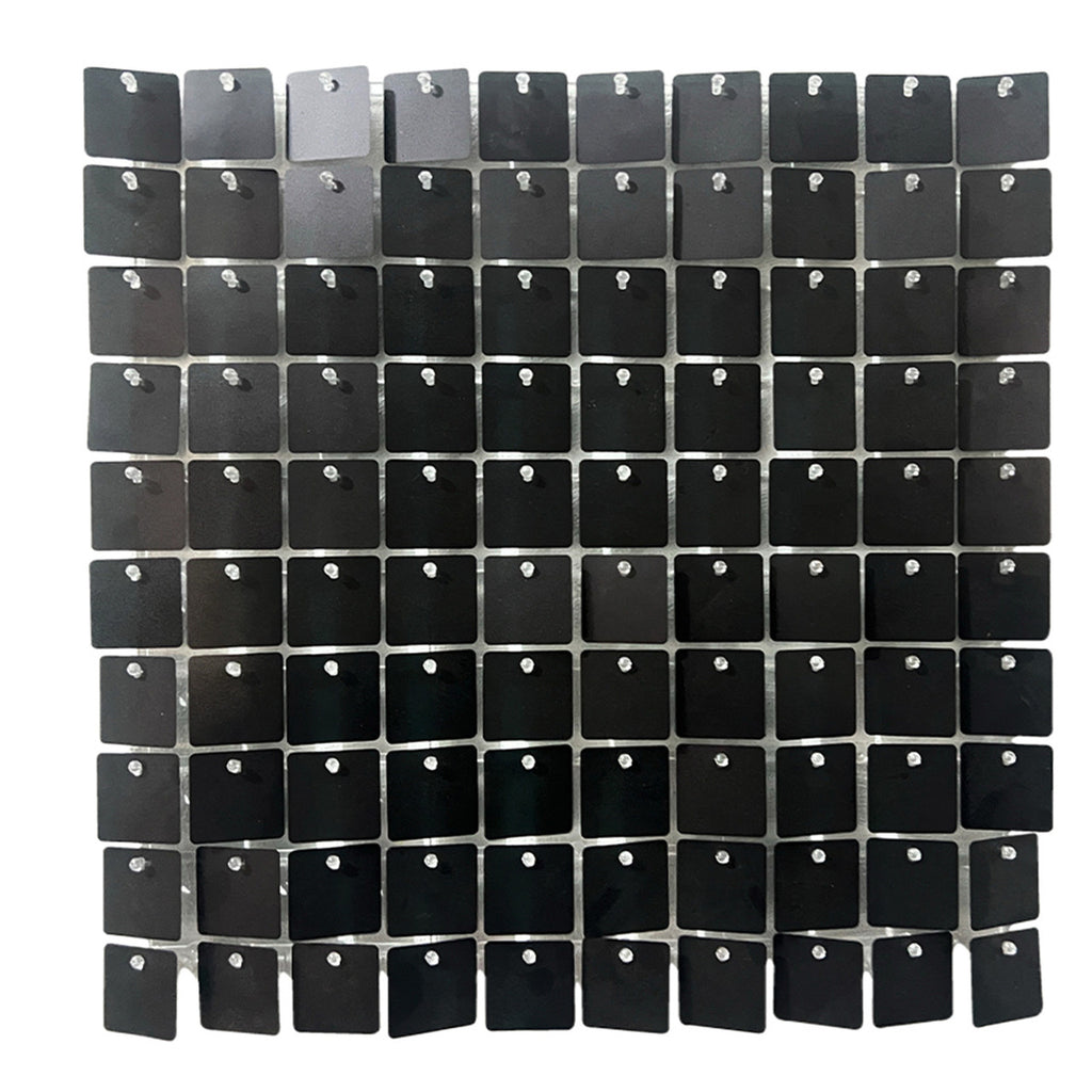 30x30cm Sequin Square Backdrop - Black