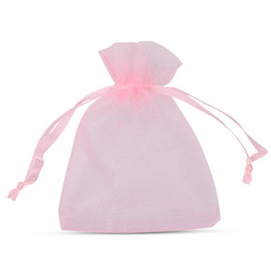 Organza Bags - 7cm x 9cm - 100pcs - Pink