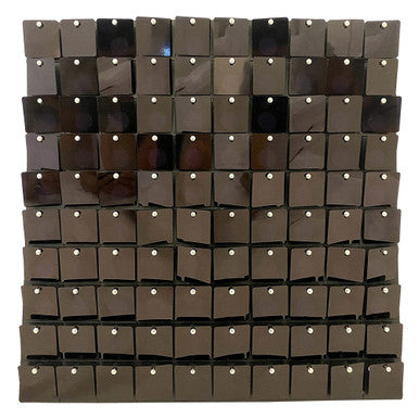 Square Sequin Wall Backdrop Panels - Black