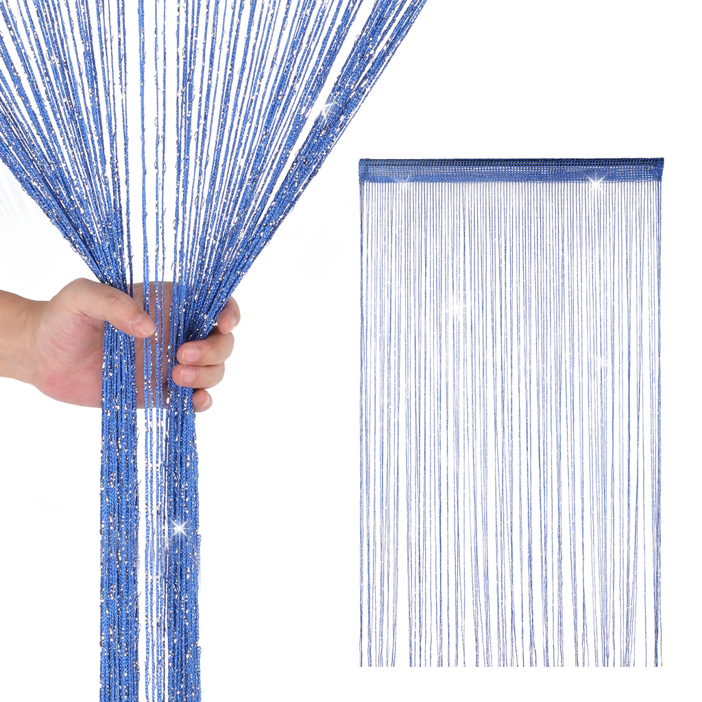 String Curtain Panel - Royal Blue