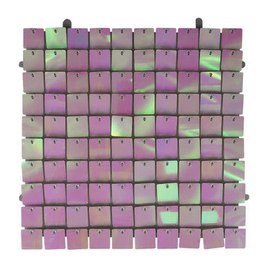 Square Sequin Wall Backdrop Panels - Iridescent