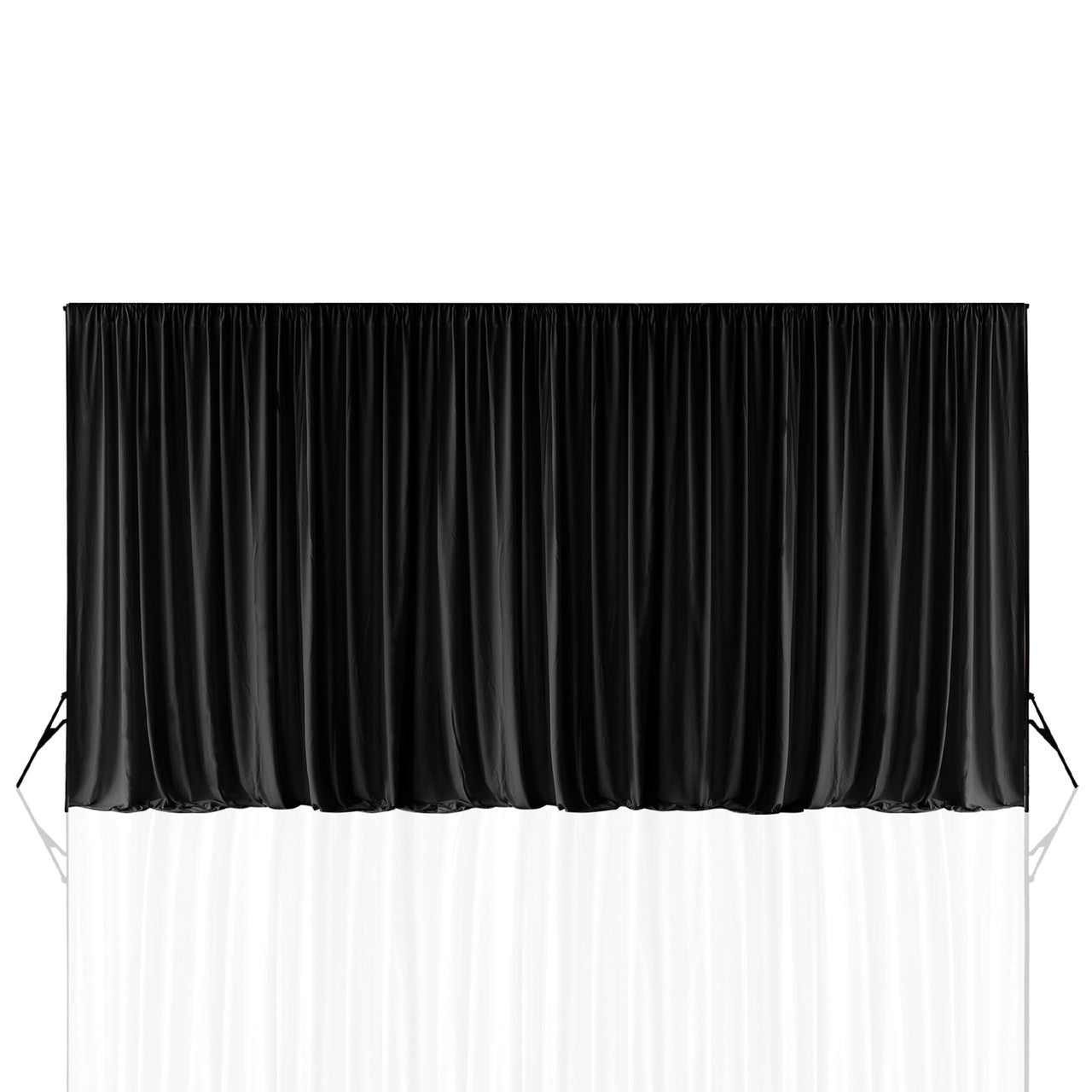 150GSM Ice Silk Photography Backdrop (No Swag) - Black