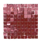 30x30cm Sequin Wall Panel - Rose Pink