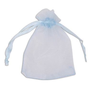 Organza Bags - 7cm x 9cm - 100pcs - Blue