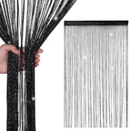 String Curtain Panel - Black