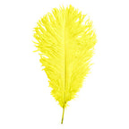 35-40cm Loose Ostrich Feathers, 5pcs - Yellow