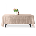 Sequin Rectangle Sparkly Tablecloth - Rose Gold