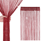 String Curtain Panel - Burgundy