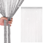 String Curtain Panel - Dark Silver