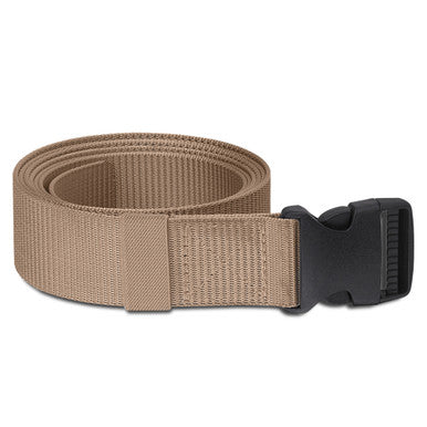 Webbing Canvas Belt with Plastic Clip Buckle - Ivory