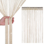 String Curtain Panel - Beige