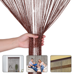 String Curtain Panel - Coffee
