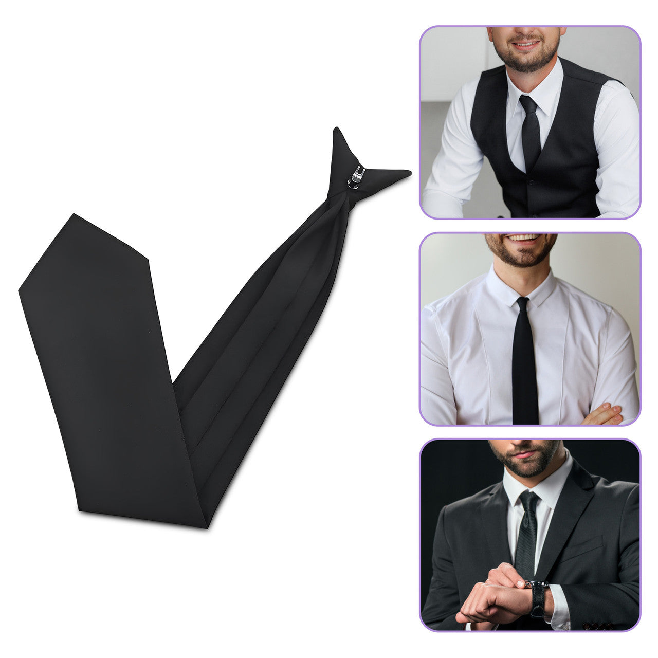 Clip-On Tie for Men