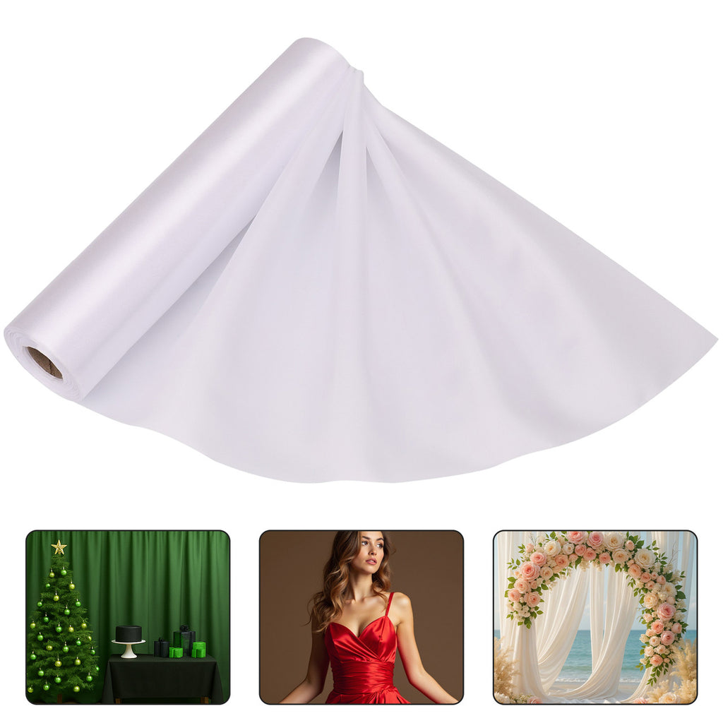 Satin Roll - White
