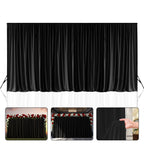 150GSM Ice Silk Photography Backdrop (No Swag) - Black