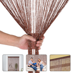 String Curtain Panel - Dark Burgundy
