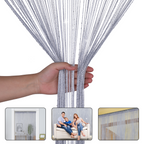 String Curtain Panel - Silver