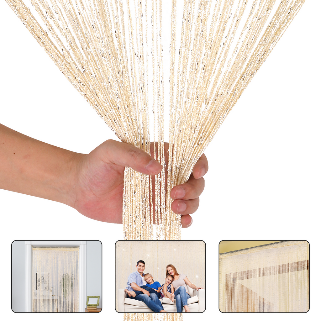 String Curtain Panel - Ivory