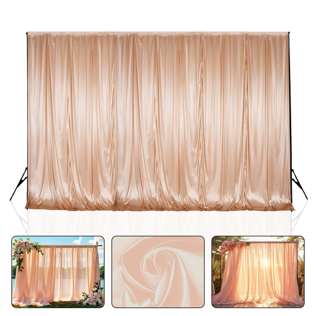 100GSM Ice Silk Photography Backdrop (No Swag) - Rose Gold