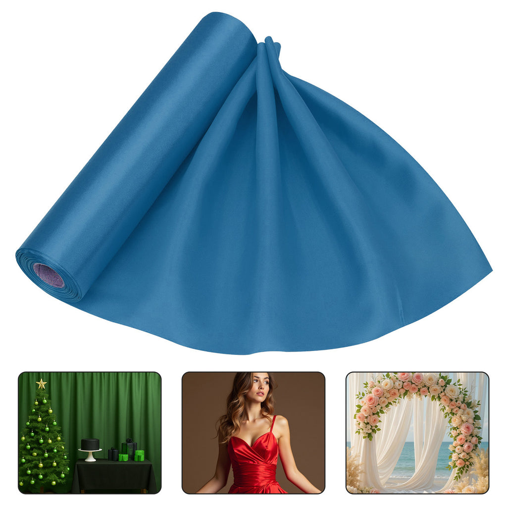 Satin Roll - Aqua Blue