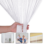 String Curtain Panel - White