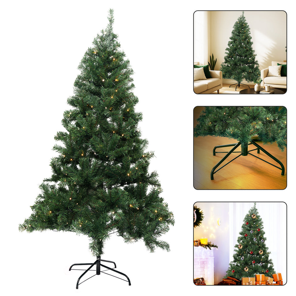 Alpine Christmas Tree with Warm White Lights - 4ft/5ft/6ft