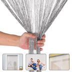 String Curtain Panel - Dark Silver