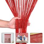 String Curtain Panel - Red