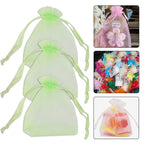 Organza Bags - 7cm x 9cm - 100pcs - Light Green