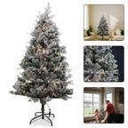 Aspen Frost Christmas Tree with Warm White Lights - 4ft/5ft/6ft