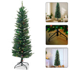Whisper Slim Christmas Tree with Coloured Lights - 4ft/5ft/6ft