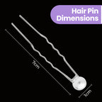Elegant Large 10mm Pearl Head Hair Pins