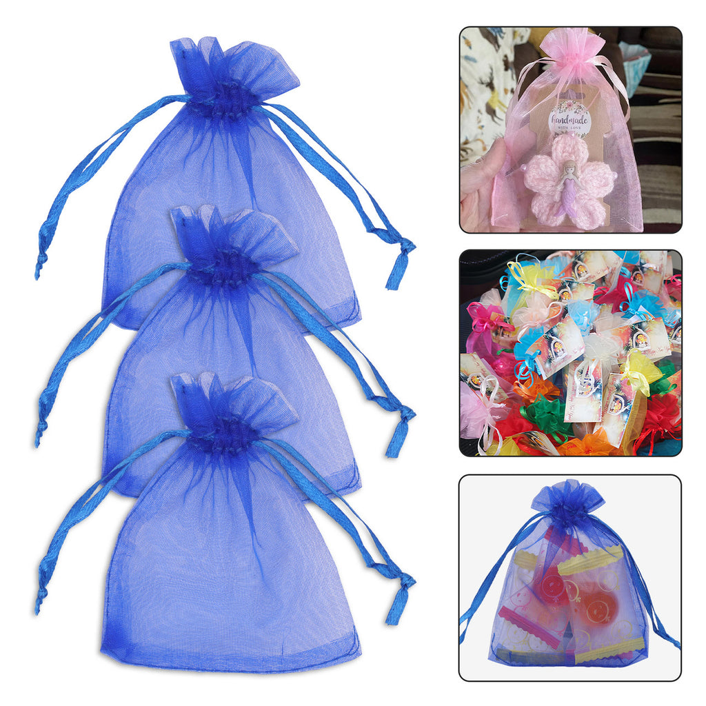 Organza Bags - 7cm x 9cm - 100pcs - Royal Blue