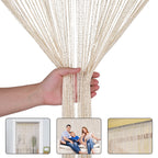 String Curtain Panel - Beige
