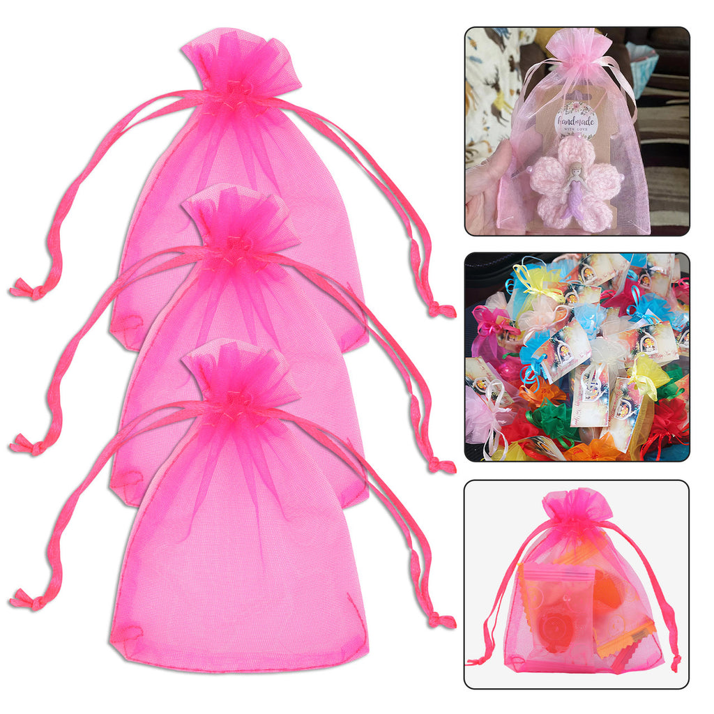 Organza Bags - 7cm x 9cm - 100pcs - Peach