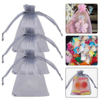 Organza Bags - 7cm x 9cm - 100pcs - Grey