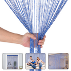 String Curtain Panel - Royal Blue