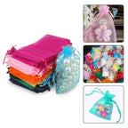 Organza Bags - 7cm x 9cm - 100pcs - Mixed Colours