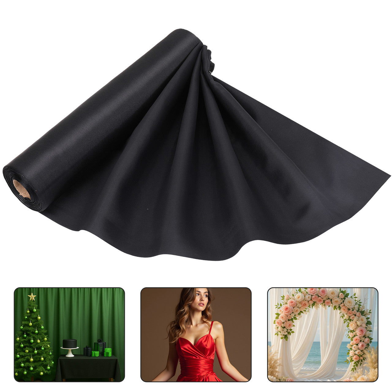 Satin Roll - Black