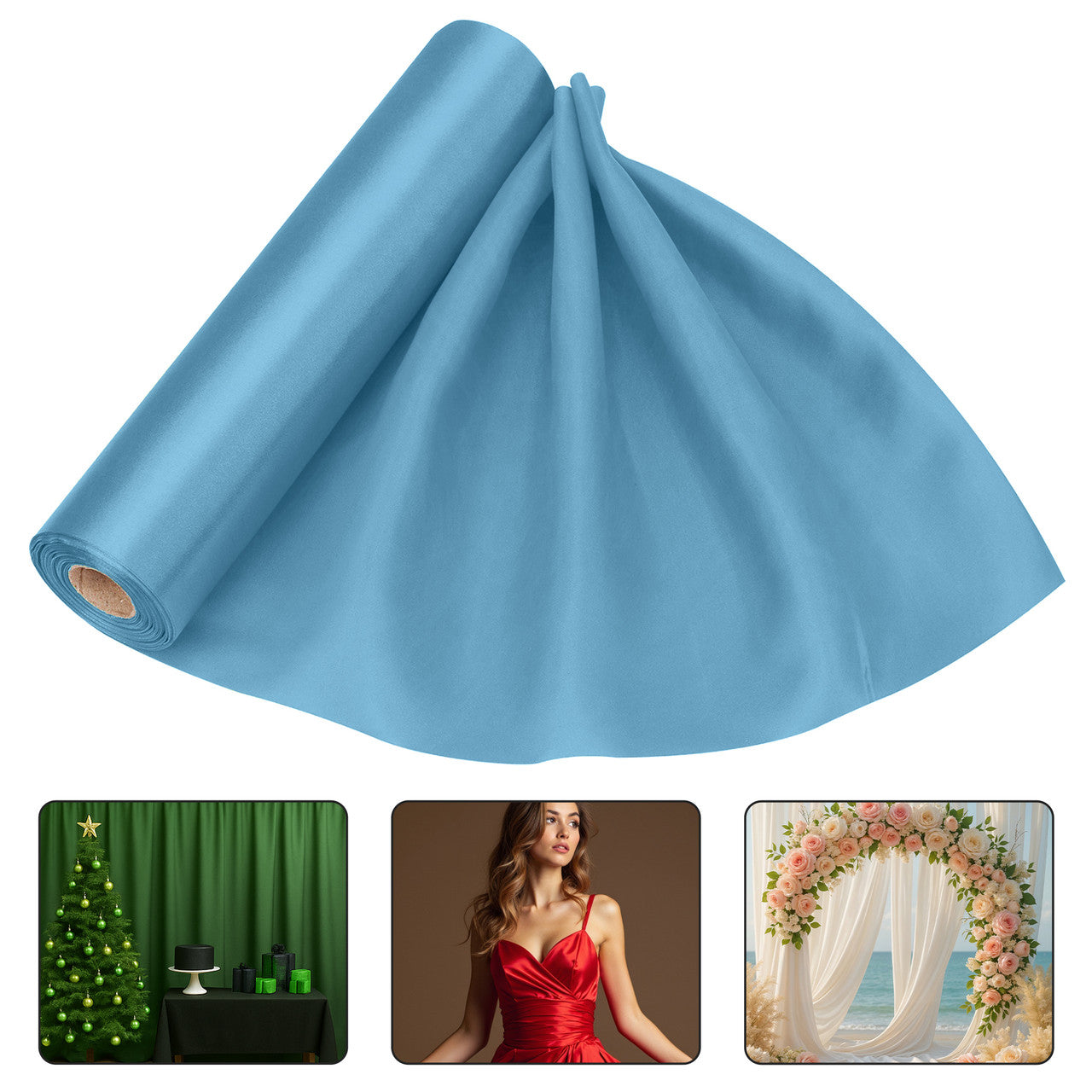 Satin Roll - Baby Blue