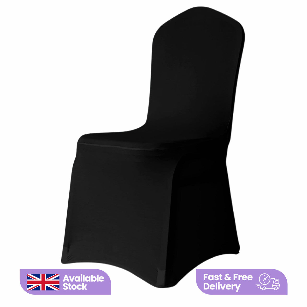 140GSM Spandex Chair Cover - Black