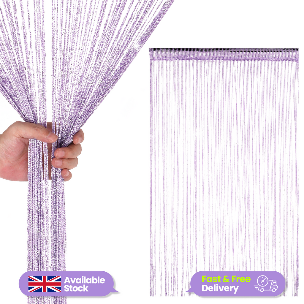 String Curtain Panel - Lilac