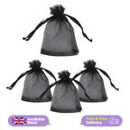 Organza Bags - 7cm x 9cm - 100pcs - Black
