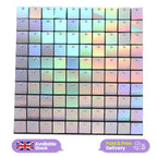 Square Sequin Wall Backdrop Panels - Rainbow