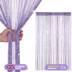 String Curtain Panel - Light Purple