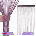 String Curtain Panel - Dark Purple