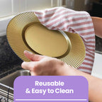 Gold 13" Round Charger Plate x 6