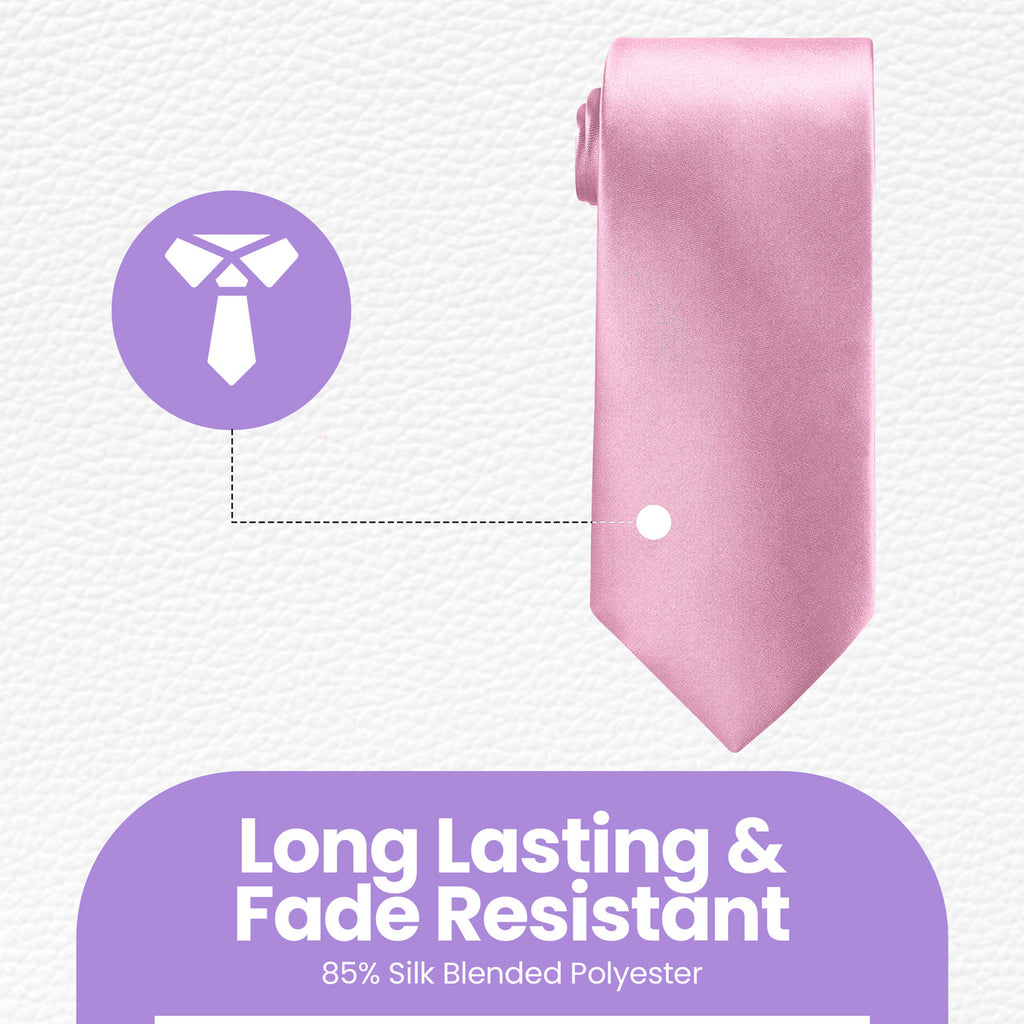 Baby Pink Tie and Handkerchief