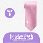 Baby Pink Tie and Handkerchief