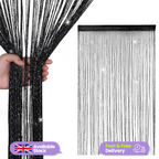 String Curtain Panel - Black